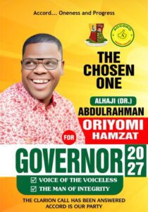 Oriyomi Hamzat governorship poster