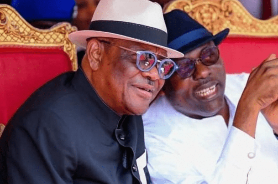 Wike and Fubara speaking at a public event