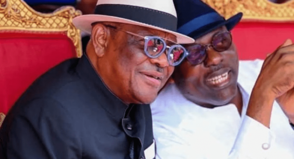 Wike and Fubara speaking at a public event