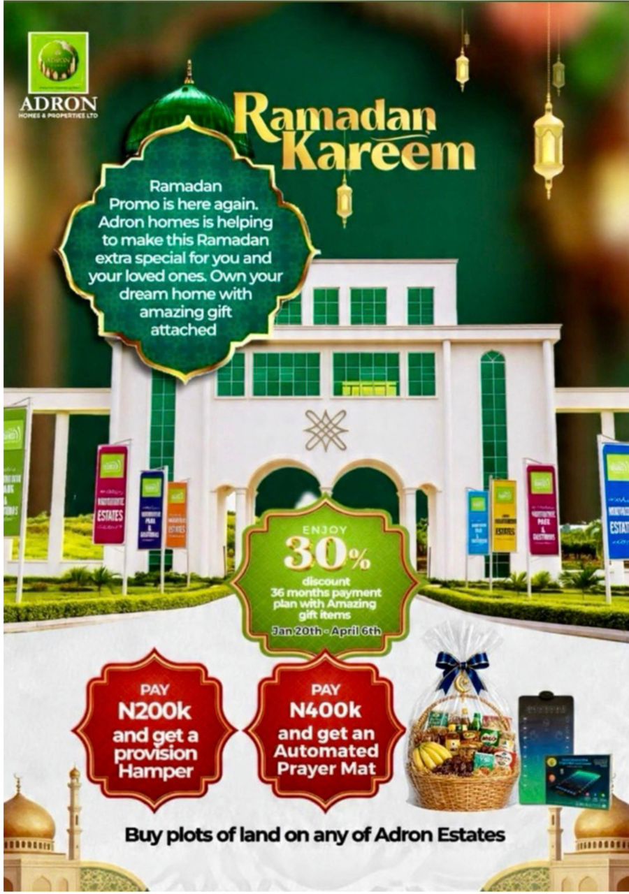 Adron Homes Special Ramadan Offer